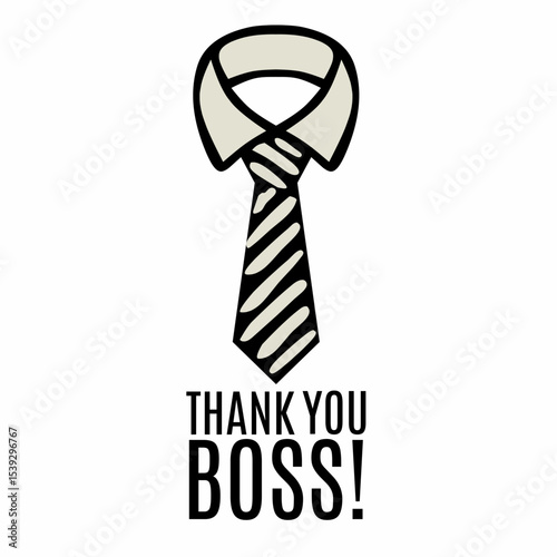 National Boss Day. Suitable for banners, greeting cards, posters, templates. Vector illustration