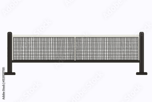 Tennis net isolated 
