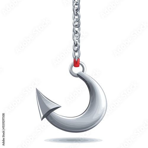 Fishing hook vector 