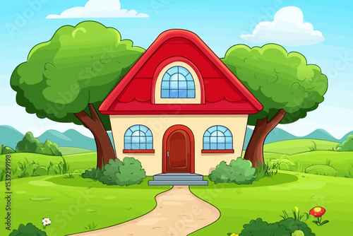 Tree house illustration 