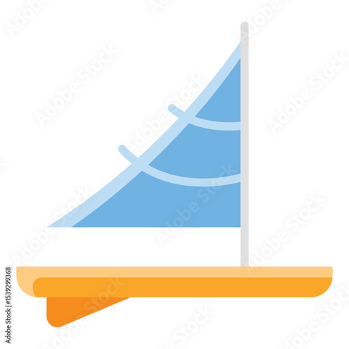 Windsurf flat icon