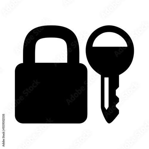 Closed Lock with Key