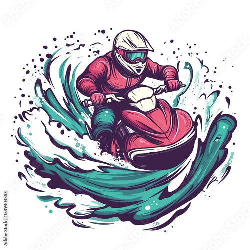 Jetski illustration 
