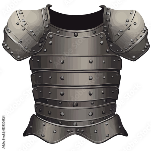 Armor on a white 