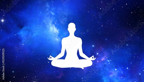 Cosmic Meditation Silhouette.