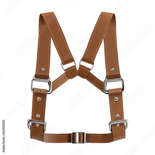 leather belt isolated on white background