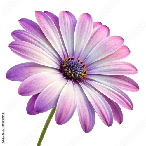 pink daisy isolated on white
