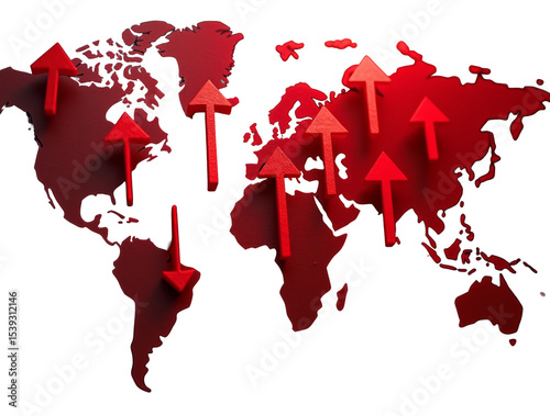 Impactful Graphic Representing Global Economic Downturn