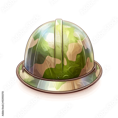 Illustration military helmet 