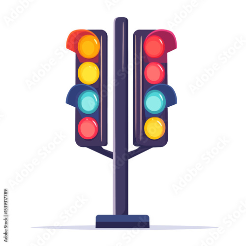 Traffic lights illustration 