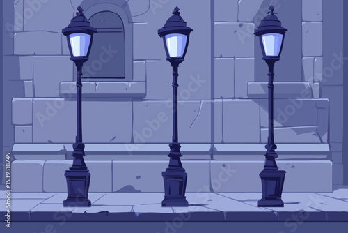 street lamp in the city
