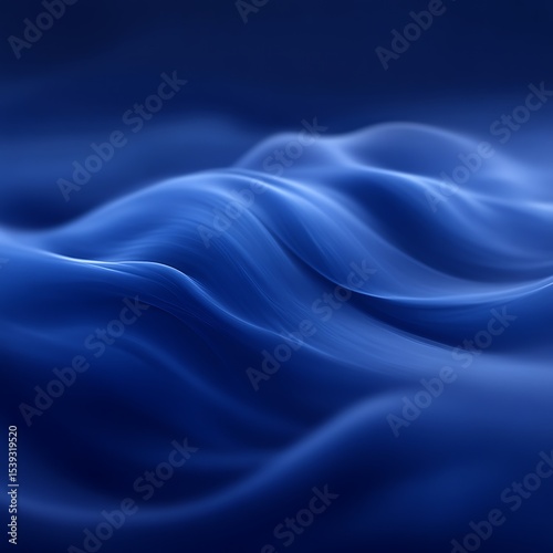 Wallpaper Mural Abstract blue flowing waves, smooth, elegant, and calming Torontodigital.ca
