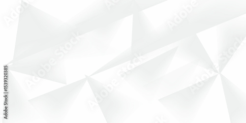 Abstract white Geometric banner design background.