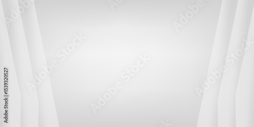 Modern White Background. Technology Banner. Vector Illustration. Abstract Business Wallpaper