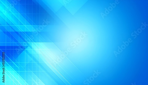 Abstract Blue Geometric Background.