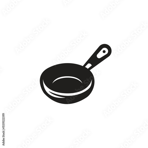 frying pan vector for logo template