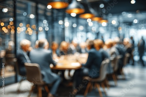 Wallpaper Mural soft or blurred people at a board meeting. Corporate job. High quality photo. High quality Torontodigital.ca