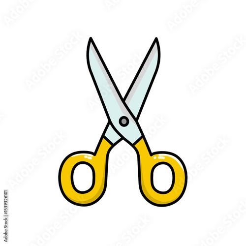 Scissors vector design illustration, scissors icon, scissors logo, good as sticker.