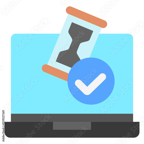 Beta Access flat color, mini illustration icon. use for modern concept, print, UI, UX kit, web and app development. Vector related to product offering, marketing, business.