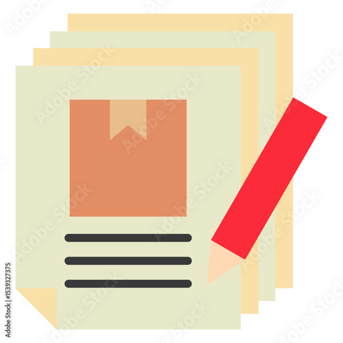 Bulk Editor flat color, mini illustration icon. use for modern concept, print, UI, UX kit, web and app development. Vector related to product offering, marketing, business.