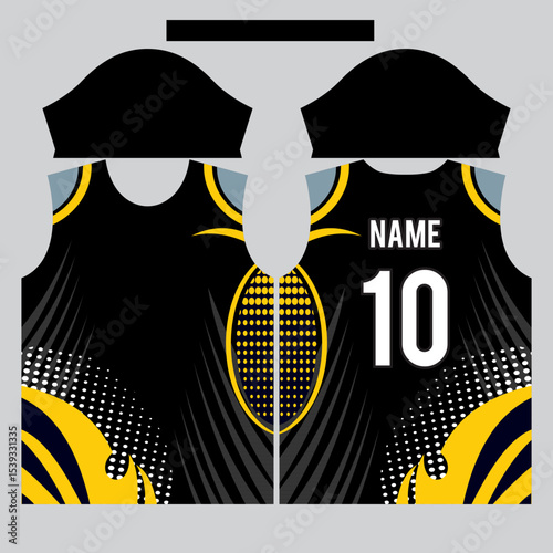 yellow soccer jersey design