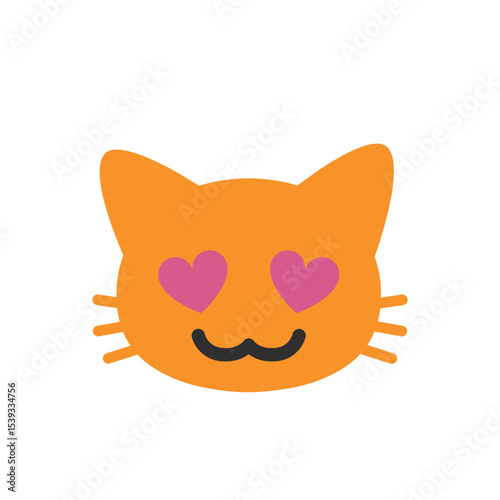 Smiling Cat Face with Heart-Eyes
