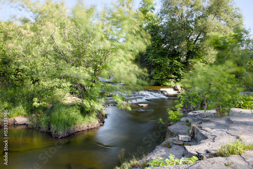 Small rapids on a river