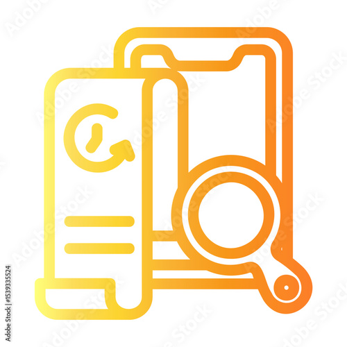transaction Line Gradient Icon