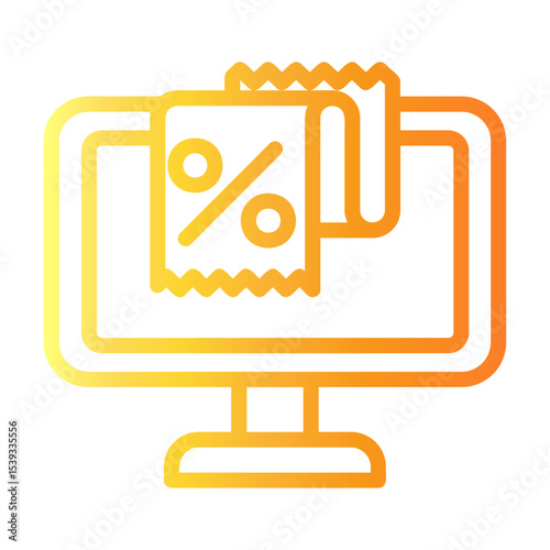 transaction Line Gradient Icon