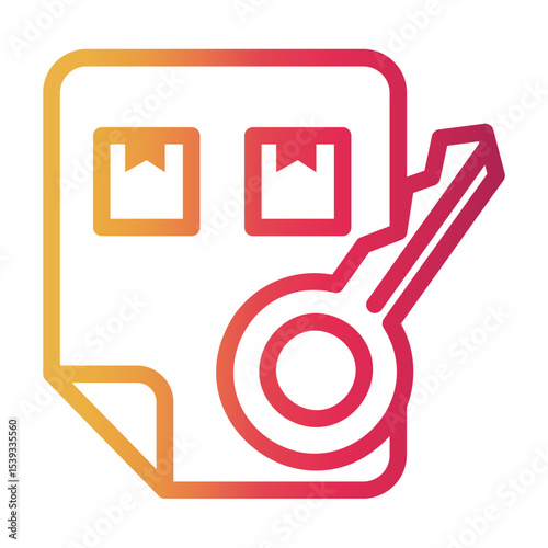 transaction Line Gradient Icon