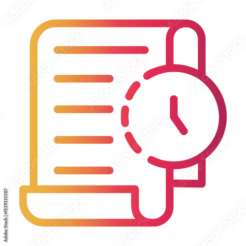 transaction Line Gradient Icon