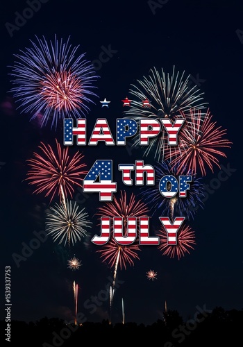 Fireworks display celebrates fourth of july holiday