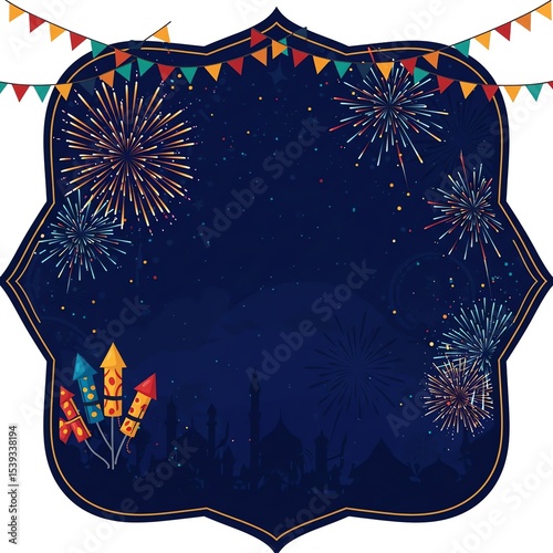 Fireworks festival night sky celebration