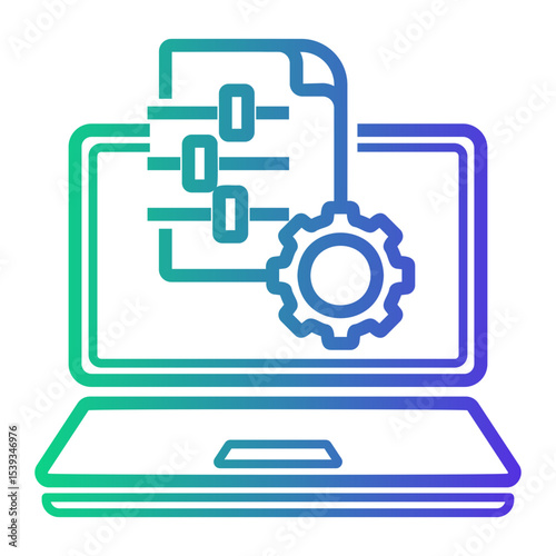 configuration Line Gradient Icon