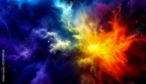 Cosmic Nebula A Symphony of Colors in Space