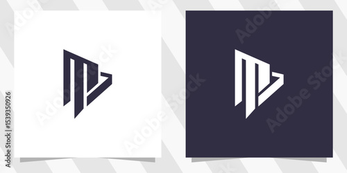 letter m logo design vector