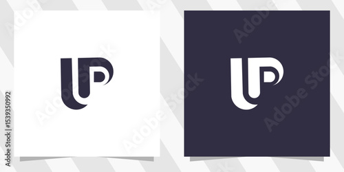 letter p logo design vector