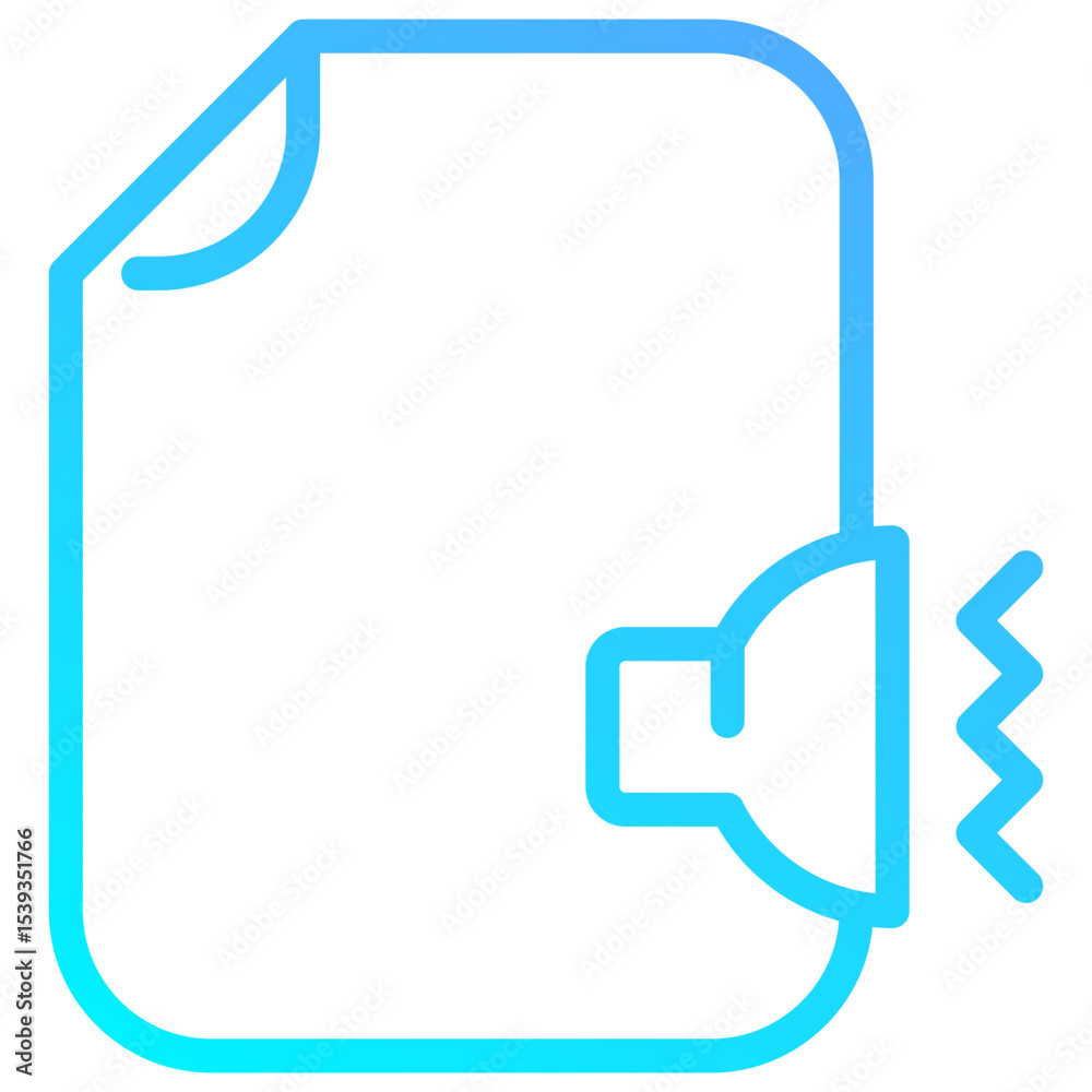 Obraz premium Audio File Icon