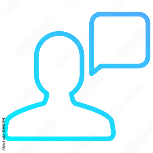 Speaking Person Icon