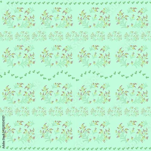 set of floral elements