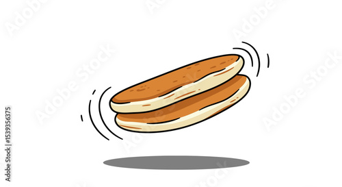 Fluffy pancakes stack breakfast food sweet treat