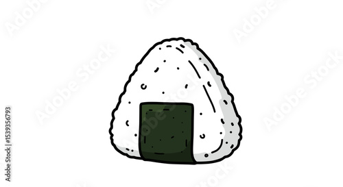 Onigiri rice ball seaweed japanese food meal