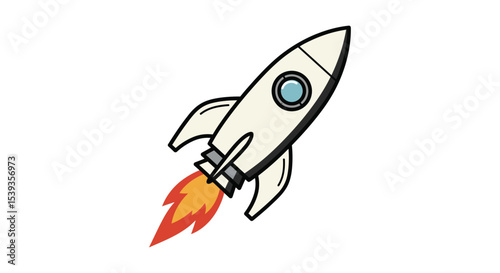 Rocket ship flight takeoff spaceship startup concept