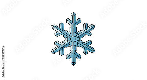 Snowflake winter frost crystal ice cold season