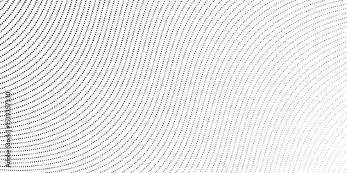 Dotted gradient halftone background. Horizontal seamless dots pattern in pop art style. Abstract modern stylish texture. Vector illustration.