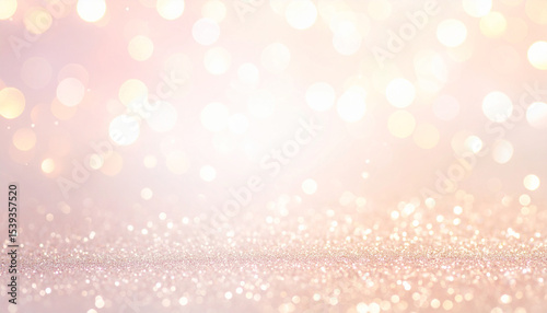 Empty space concept for exhibition against bright pastel tone bokeh background.