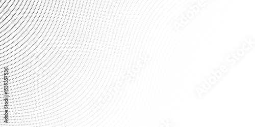 Dotted gradient halftone background. Horizontal seamless dots pattern in pop art style. Abstract modern stylish texture. Vector illustration.