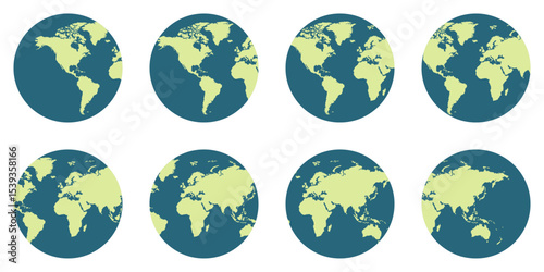 World map background perfect for travel, education, or business themes. Great for presentations, blogs, and global concepts. Ideal for your next creative project. Dark blue and bright green earth.