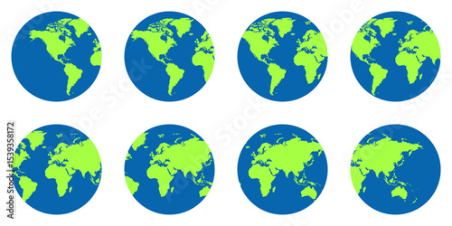 World map background perfect for travel, education, or business themes. Great for presentations, blogs, and global concepts. Ideal for your next creative project. Blue and light green earth.