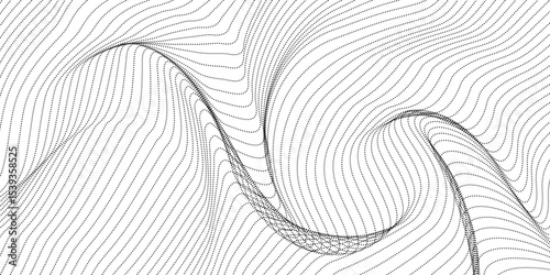 Dotted gradient halftone background. Horizontal seamless dots pattern in pop art style. Abstract modern stylish texture. Vector illustration.
